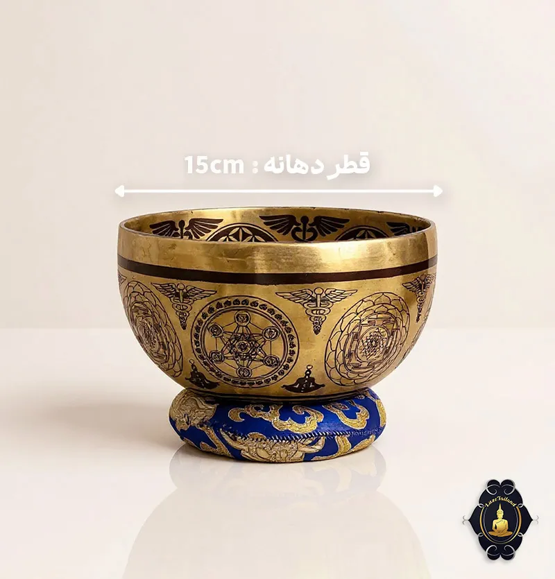 کاسه تبتی 7 آلیاژ بوتان با قطر 15
